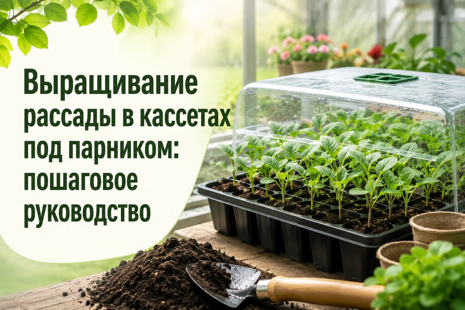 Выращивание рассады в кассетах под парником: пошаговое руководство
